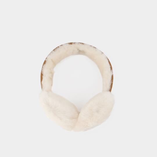 W Earmuff - UGG - Leather - Brown