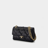 Bunny Knot Small Shoulder Bag - Tory Burch - Leather - Black