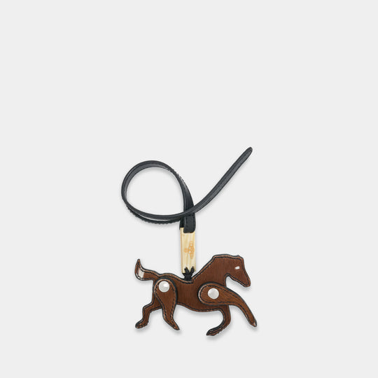 Horse Charm Keyring - Vivienne Westwood - Leather - Brown