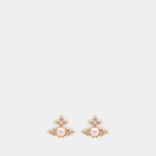 Feodora Earrings - Vivienne Westwood - Metal - Pink