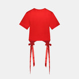 Bow Tails T Shirt - Simone Rocha - Synthetic - Red