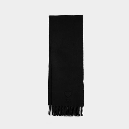 Adc Scarf - AMI Paris - Wool - Black