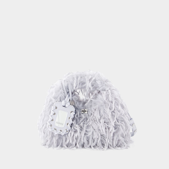 Hobo Mini Purse - Ganni - Synthetic - Grey