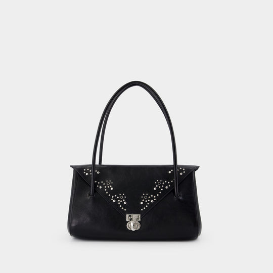 East West Shoulder Bag - Marni - Leather - Black