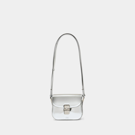 Grace Mini Crossbody - A.P.C. - Synthetic - Silver
