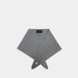 Cashmere Neckerchief W/ Emb Scarf - Simone Rocha - Cashmere - Grey