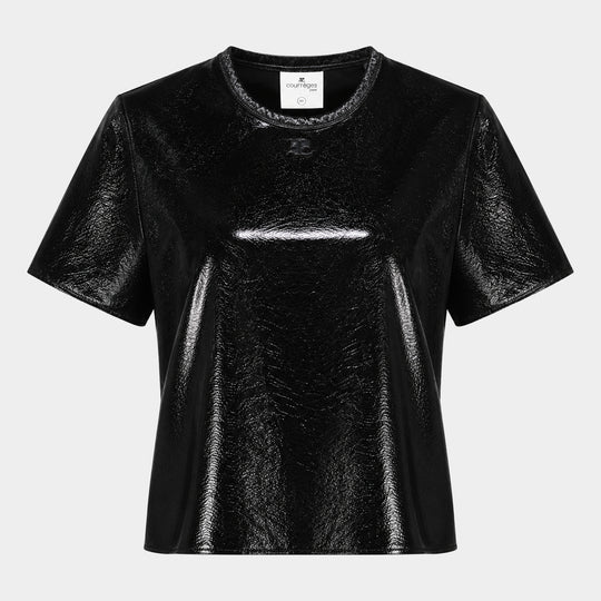 Ss T-Shirt - Courreges - Vinyl - Black