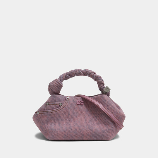 Bou Small Handbag - Ganni - Cotton - Pink