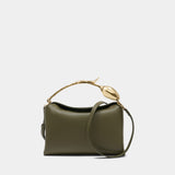 Medium Bloom Bag - ERDEM - Leather - Khaki