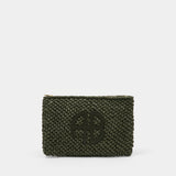 Rio Clutch - ANINE BING - Raffia - Green