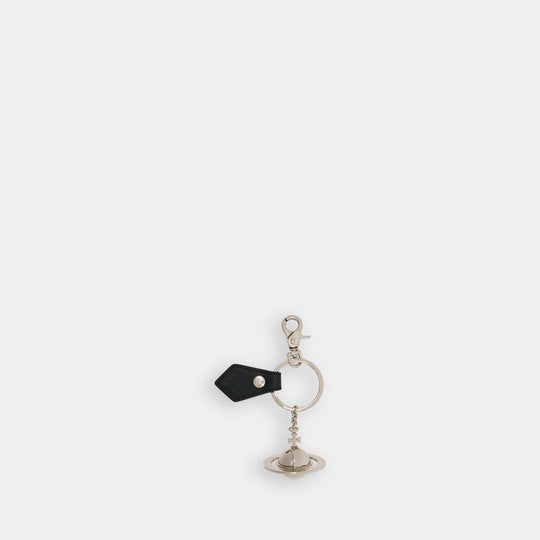 Saffiano 3d Orb Keychain - Vivienne Westwood - Metal - Black