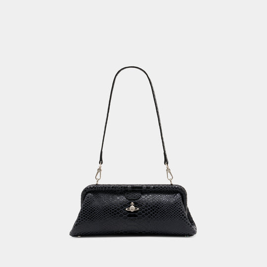 Jane Frame Handbag - Vivienne Westwood - Leather - Black
