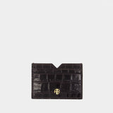 Calli Card Holder - ANINE BING - Leather - Brown