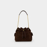 Charlie Shoulder Bag - Tory Burch - Leather - Brown