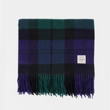 Checked Scarf - TOTEME - Cashmere - Green