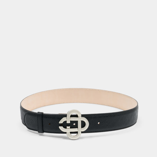 Monogram CC Belt - Casablanca - Leather - Black