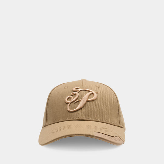 3p Cursive Logo Cap - 3.PARADIS - Wool - Beige