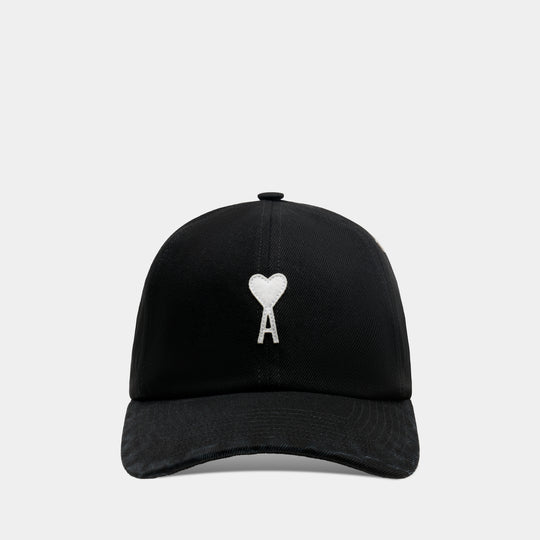 Ami De Coeur Felt Cap - AMI Paris - Cotton - Black