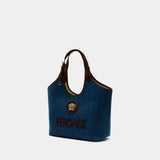 Tote bag - Versace - Cotton - Blue