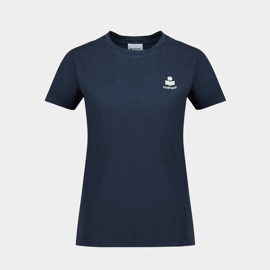 Aby Gz T-Shirt - Isabel Marant - Cotton - Blue
