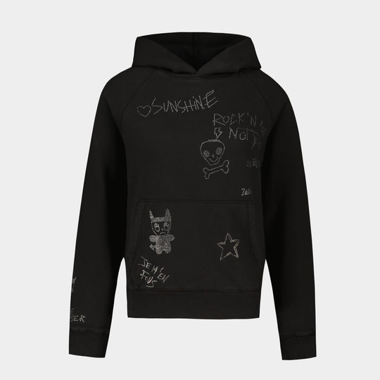 Georgy Mo Chin Hoodie - Zadig & Voltaire - Cotton - Black