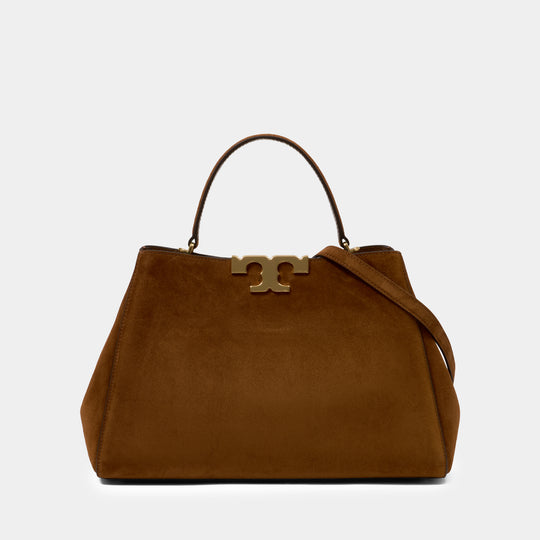 Eleanor Satchel Purse - Tory Burch - Leather - Brown