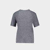Petit Logo T-Shirt - Lanvin - Cotton - Grey
