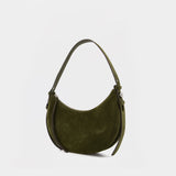 Romy Half Moon Handbag - Tory Burch - Leather - Khaki