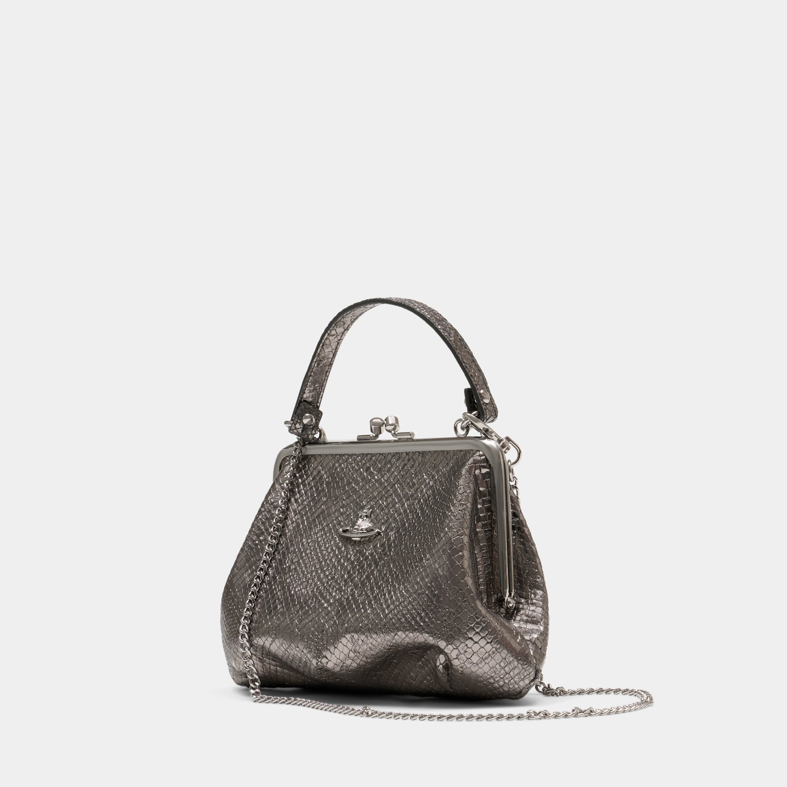 Granny Frame Purse - Vivienne Westwood - Leather - Silver