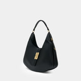 Kat Large Gold Shopper Bag - Ganni - Leather - Black