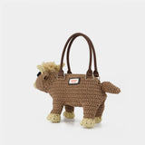 Cursed Highland Cow Purse - Charles Jeffrey Loverboy - Cotton - Brown