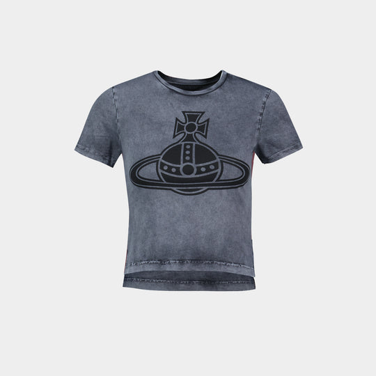 Paris Orb Mini Peru' T Shirt  - Vivienne Westwood - Cotton - Grey