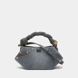 Bou Mini Handbag - Ganni - Cotton - Grey