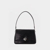 Charlie Shoulder Bag - Tory Burch - Leather - Black
