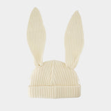 Chunky Rabbit Beanie - Charles Jeffrey Loverboy - Wool - White