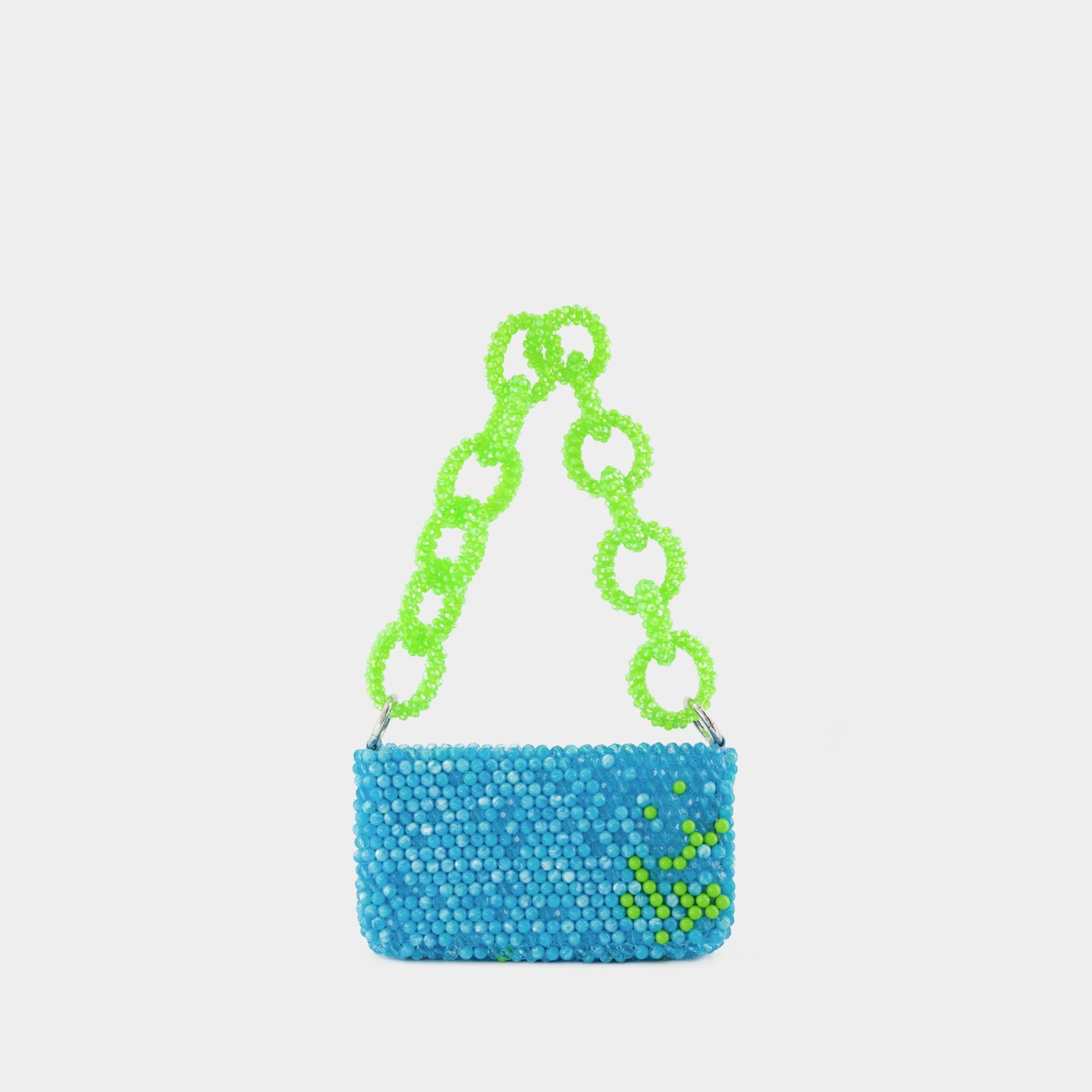 トートバッグ GERMANIER Beaded hobo bag - Germanier - Beads - Green/Black Germanier | Sustainable Bags | FARFETCH US