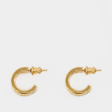 Mini Slot Earring - Ivi - Egg Shell - Or