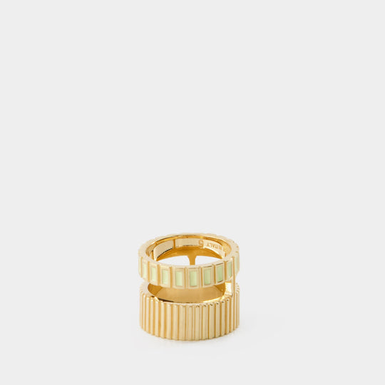 Slot  Ring - Ivi - Egg Shell - Or