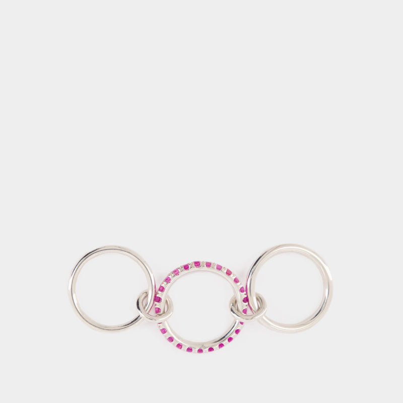 Petunia Ring - Spinelli Kilcollin - Pink - Silver