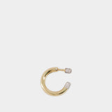 Tube Small Earrings - Rainbow K - Yellow - 14K Gold