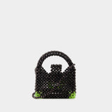 Beaded Bag - Germanier - Beads - Black