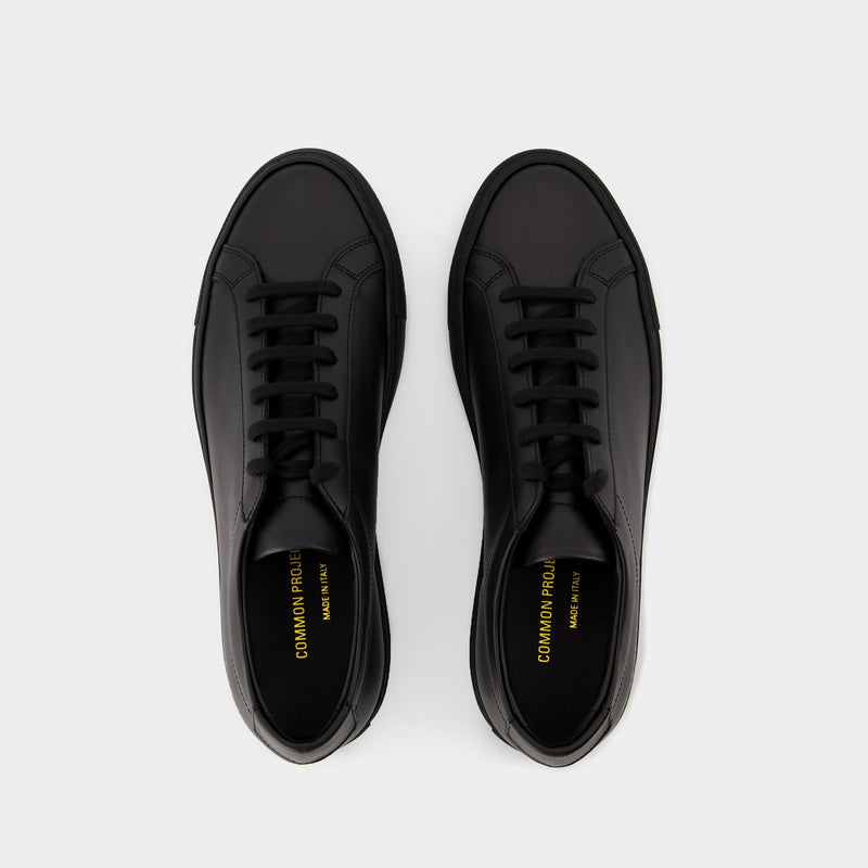 Original Achilles Low Sneakers - Common Projects - Leather - Black