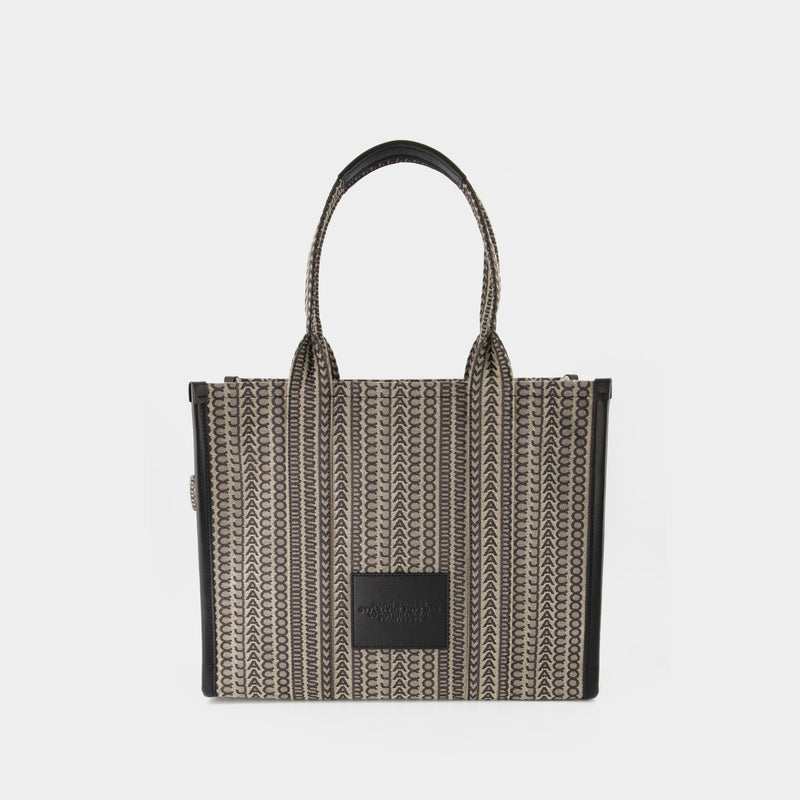 Marc Jacobs Beige & Black 'The Large Tote' Tote