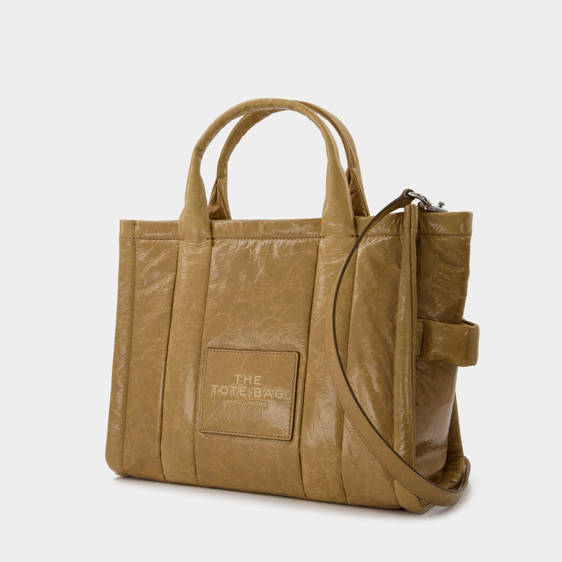 The Small Tote in Light Brown Leather
