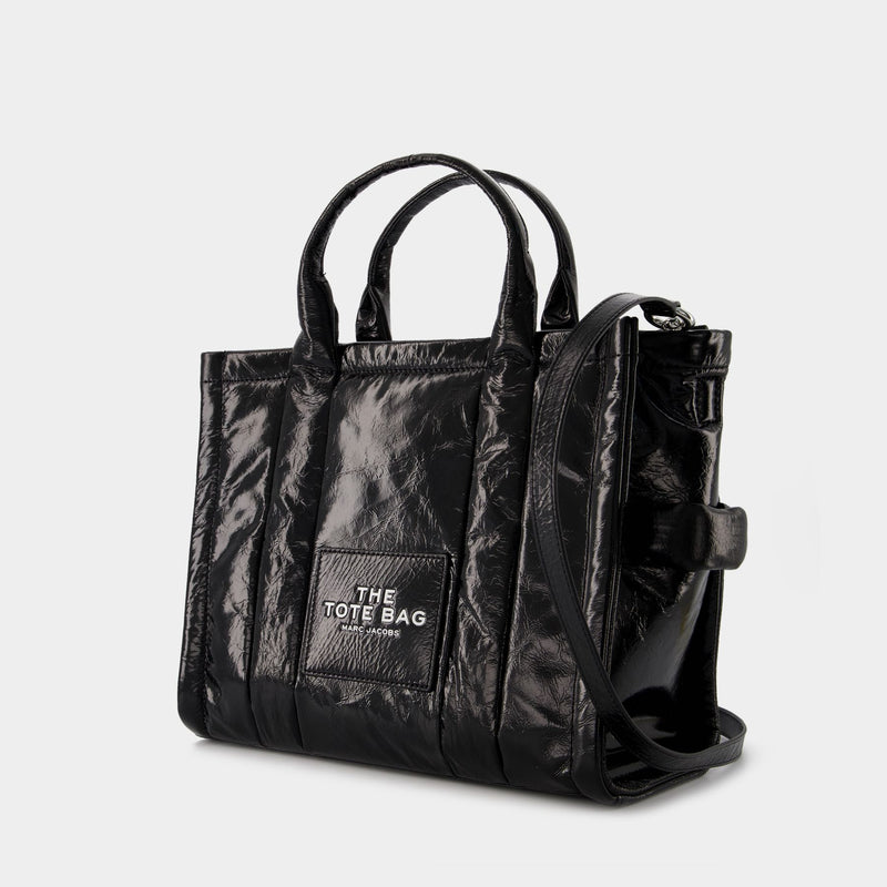 The Small Tote in Black Leather