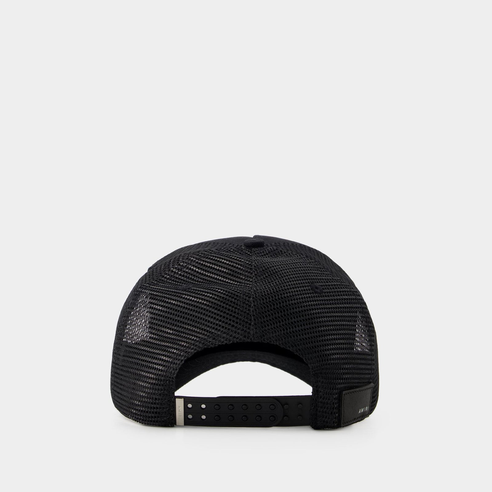 【AMIRI】男性 STAGGERED AMIRI LOGO TRUCKER HAT キャップ STAGGERED AMIRI LOGO TRUCKER - Black/Alabaster | Parallel