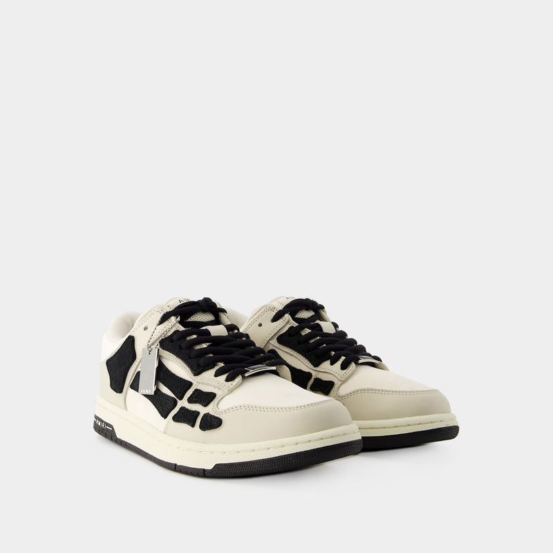 Chunky Skel Top Low Sneakers - Amiri - Leather - Beige