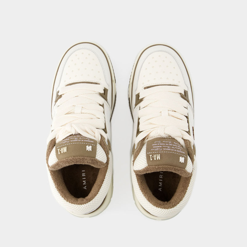 Ma 1 Sneakers - Amiri - Leather - Brown/White