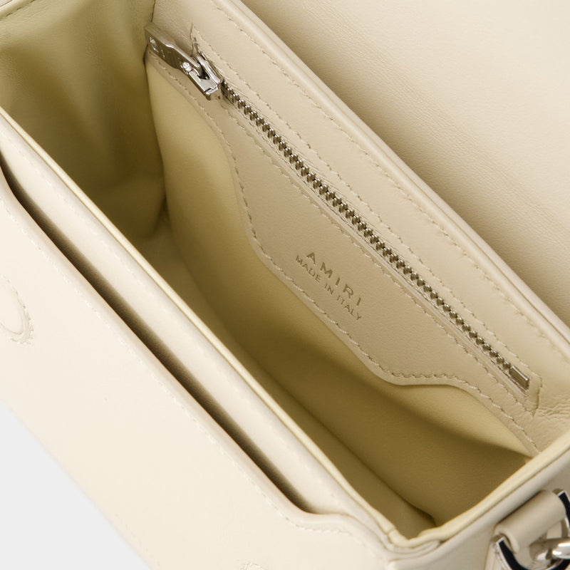 Bandana Micro Bag - Amiri - Leather - Beige