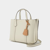 Perry Small Tote Bag - Tory Burch -  New Ivory - Leather